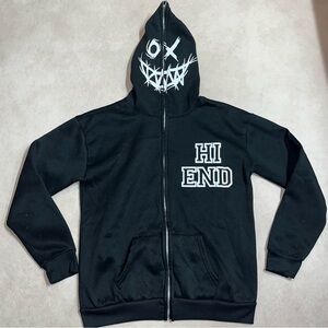 I Want Money Not Friends Full Face Zip Up Hoodie Hi End Streeetwear